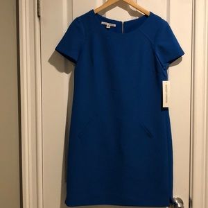 Maggie London blue sheath dress